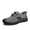 Sandals Summer Breathable Mesh Slip-on Beach Shoes Driving Non-Slip Leather Plus Size Sports Hollowed Toe Box Men's Shoes