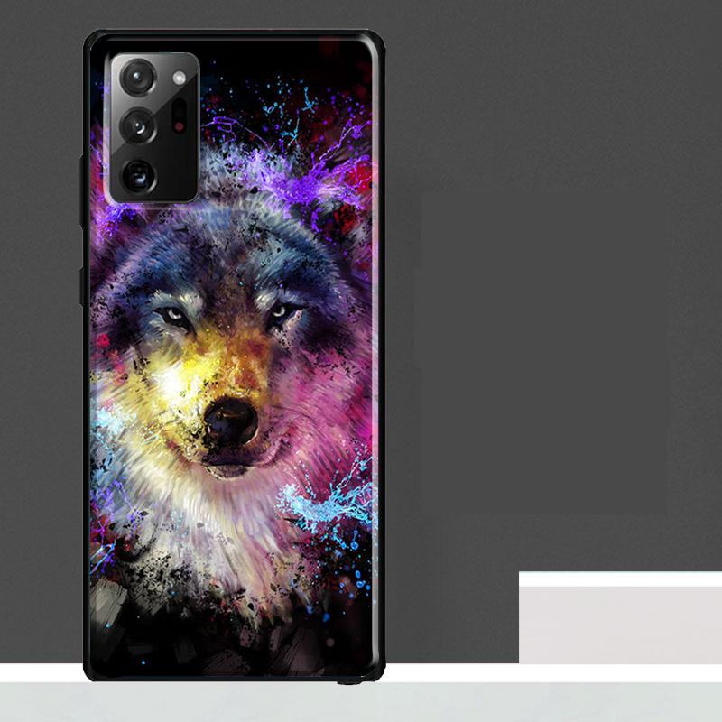 Wolf Howls Art Case For Samsung Galaxy S25 Ultra S23 S22 S21 S24 Ultra S9 S10 S20 Plus S25 FE Phone Cover