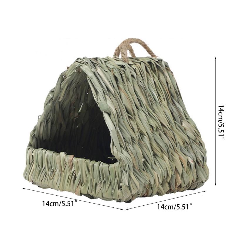 Gras Vogelnest Hängbares Nest Haus Vogelkäfig Kleine Vogelkäfige Zelt Outdoor Garten Schlafnest für Wildvogel