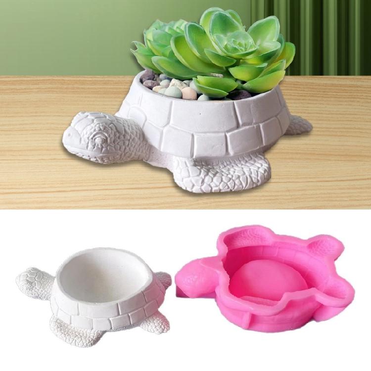 Tortoises Silicone Candle Holder Molds Epoxy Resin Molds Gypsum Silicone Molds for Candle Flower Planter Jewelry Case