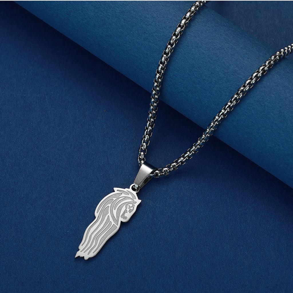 Kinitial Rohan Crest Pendant Necklace Lord of The Rings Jewelry LOTR Fan Gift Rohan Charm Christmas Gift