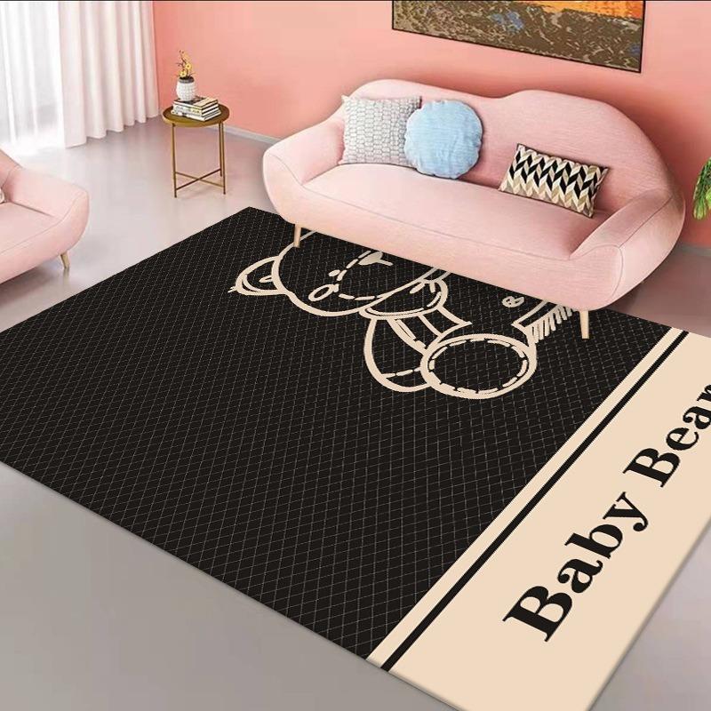 Playful Pet Print Area Rug - Cozy Living Room Carpet for Sofa Coffee Table Bedroom Bedside Home Decor Fashionable and Beautiful