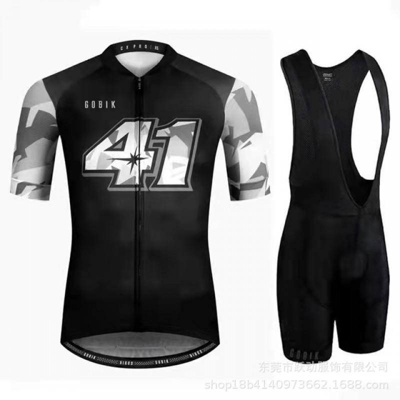 Men Women Cycling Jersey Set Long Sleeve Breathable Mountain Bike Outfit Sportswear