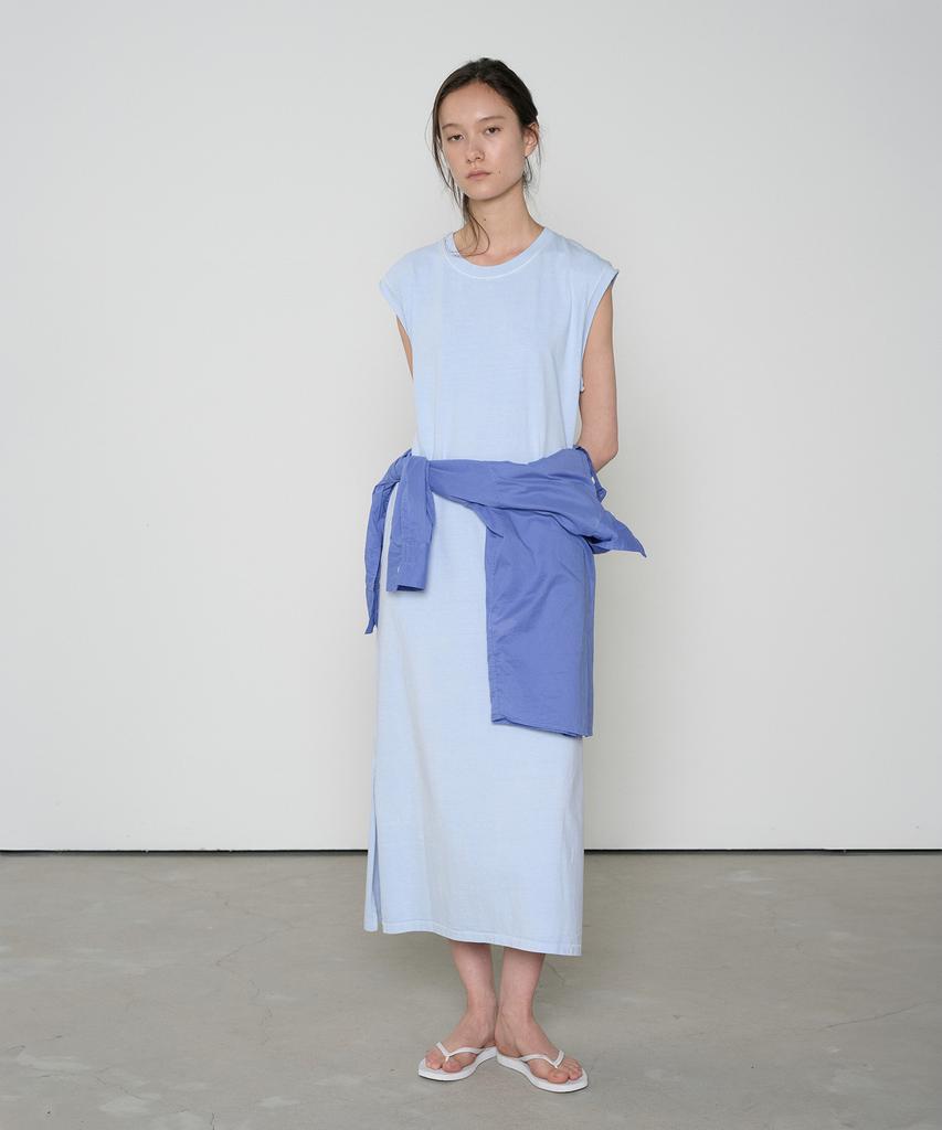 Jeonggamseutyudio Pigment Dyed Cut Off Sleeveless Long Dress_2 Color