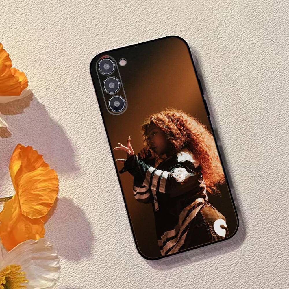 Fashion Singer For S-SZA Phone Case Black Silicone Soft For Samsung Galaxy A73,A72,A71,A70,A53,A52,A51