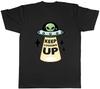 Lustiges UFO-Alien Unisex T-Shirt Keep Looking Up Außerirdisches Tee Geschenk