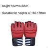 2 Pieces Boxing Gloves Red Half Finger PU Lightweight Sparring Gear Mitts for Unisex Women Men Adult