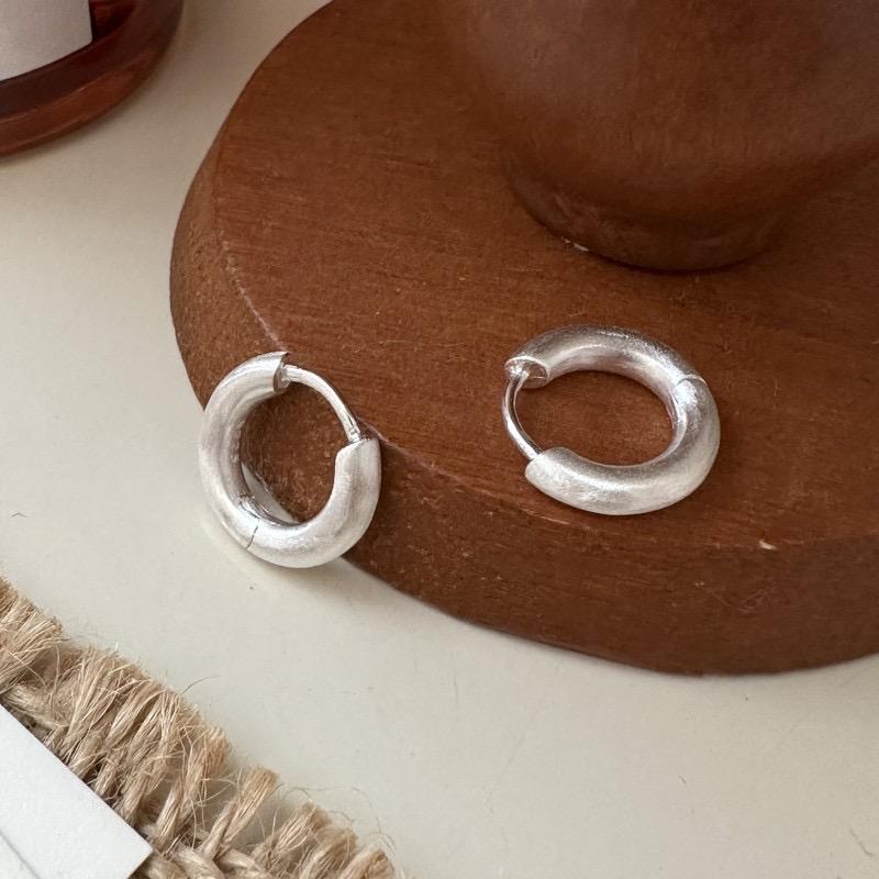 Xiaomi BF CLUB 925 Sterling Silver Earrings For Women Trendy Simple Circle Earring Jewelry Prevent Allergy Party Accessories