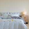 2026 Silver Thread Embroidered All-Cotton Four-Piece Bedding Set