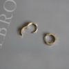 Orecchini Rotondi Semplici Intarsiati in Zircone Argento Sterling 925 per Donna Accessori Gioielli Temperamento Classico Dea Regalo