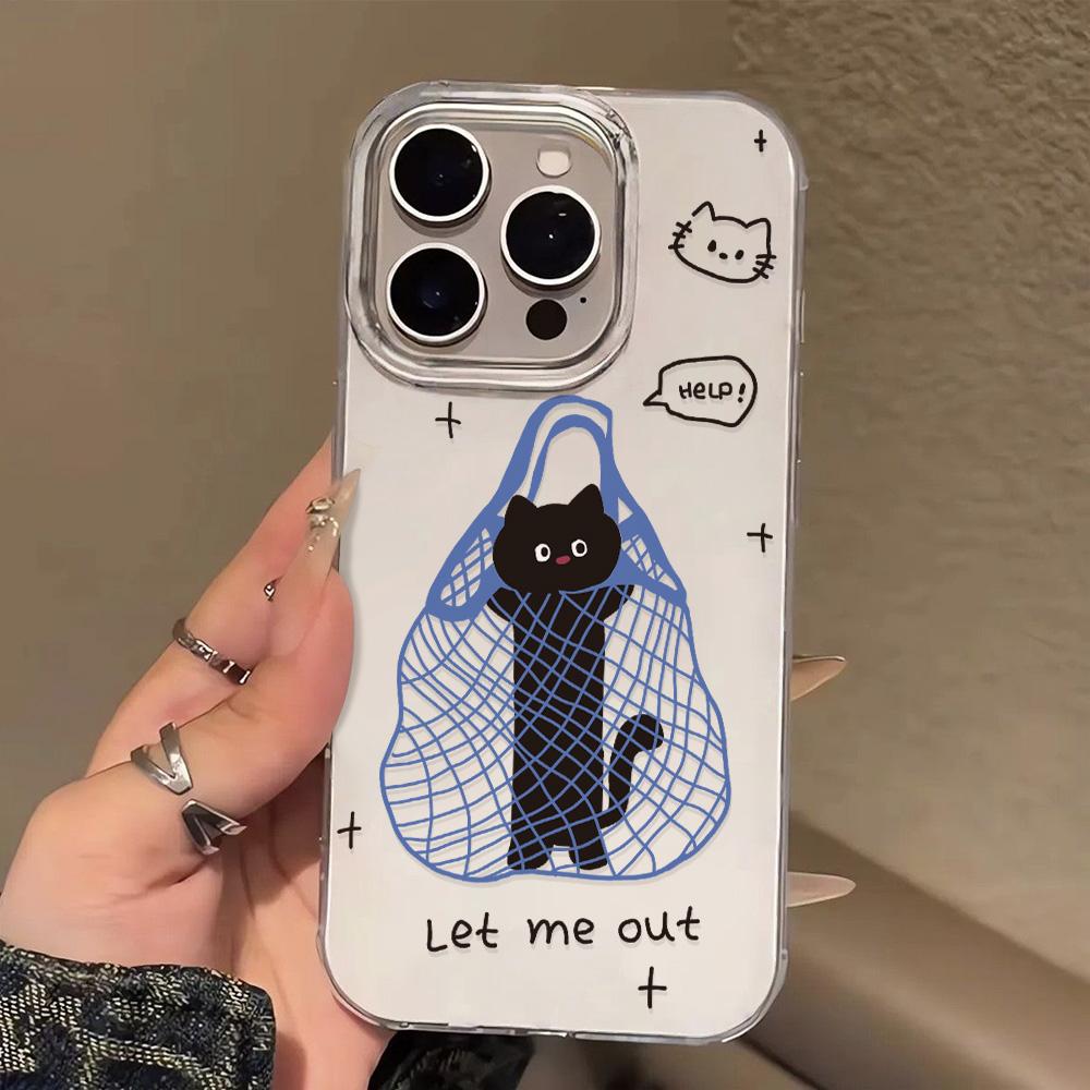 Painted Phone Case for iPhone 12 13 15 16 iPhone 16 12 13 14 15 Pro  14 15 16 Pro Max Coverage Shockproof Anti-Fingerprint Fresh Style Protective Case