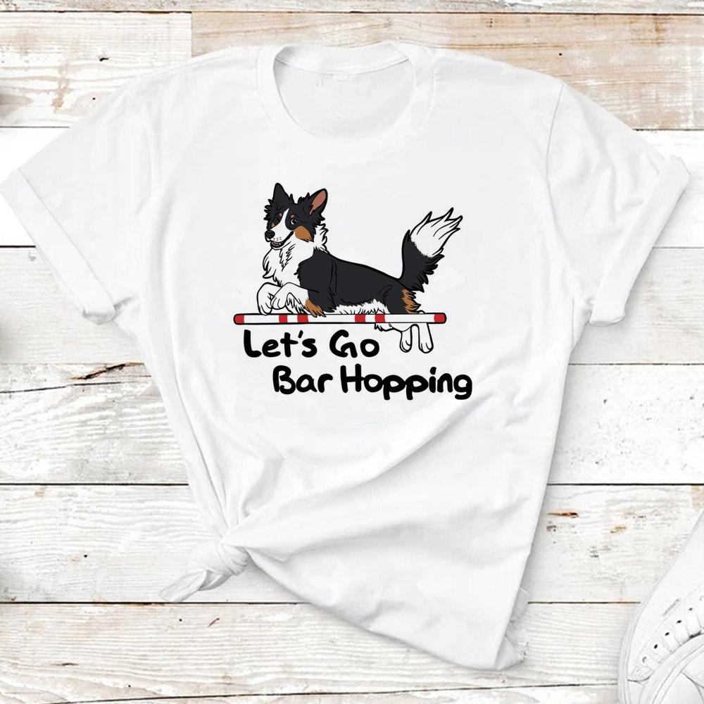 Border Collie Tee Women Summer Designer Graphic Tshirts feUnisex Designer S Clothes