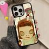 Anime Yoshitomo Nara Phone Case for iPhone 17 16 15 14 13 12 11 Air Pro Max Plus Matte Surface Colorful Cover Luxury Cellphones