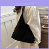 Vintage Matte Large Capacity Trendy Solid Color 2024 Spring New Casual Commuter Single Shoulder Crossbody Tote Bag Women Black Green Khaki Coffee