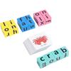 1 Set Crossword Puzzle Simple Operation Bright Color Early Education Word Spelling 3D Blocks Game for Gift