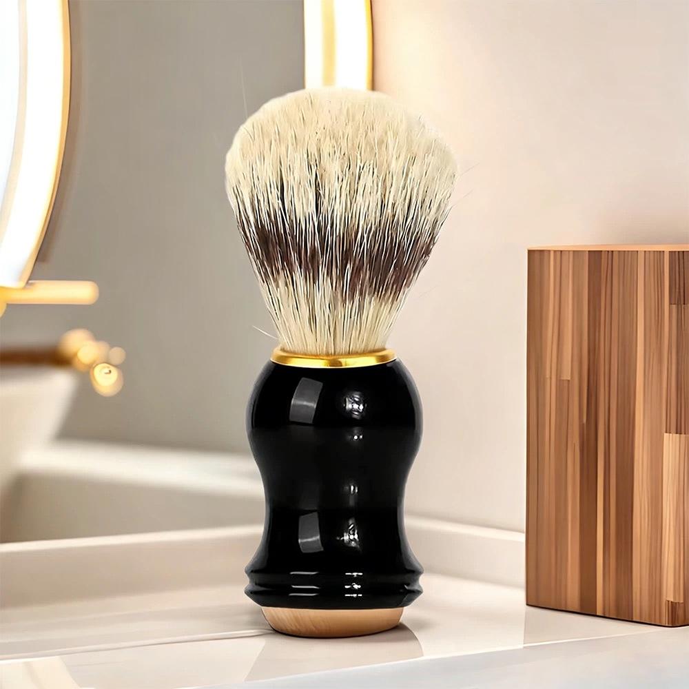 Men's Traditional Shaving Brush with Soft Foam and Badger Hair