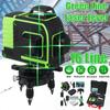 16 Line Laser Level Green Laser Level Line 4D Self-Leveling 360 Horizontal Vertical Cross Super Powerful Laser Level Remote Control 4000mAh Battery