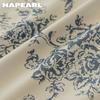 1PC NAPEARL 70-80% Blackout Degree European Retro Printed Ruffle Edge Blackout Curtain for Bedroom Living Room Home Decor