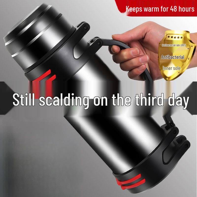 Travel-Friendly Large Capacity Stainless Steel Thermos Cup for Outdoor Use