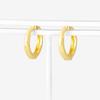 ESTELLE [Official] Women's Earrings, Silver with Yellow Gold Plated, 0776-0060-0000-0000