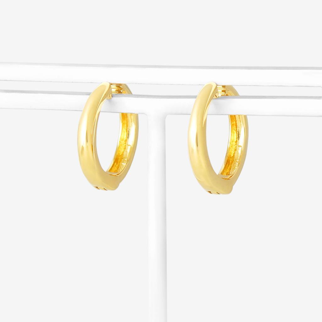ESTELLE [Official] Women's Earrings, Silver with Yellow Gold Plated, 0776-0060-0000-0000