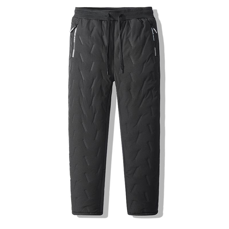 Herren Übergröße Fleecegefütterte Winter Baumwollhose für Freizeit- oder Sportbekleidung