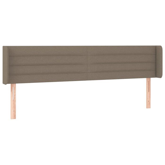 VidaXL Tête de Lit à LED Meuble de Chambre à Coucher Accessoire de Lit Double Tête de Cadre de Lit Intérieur Taupe 3123402