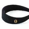 & COUTURE BLACK TWEED HAIR BAND
