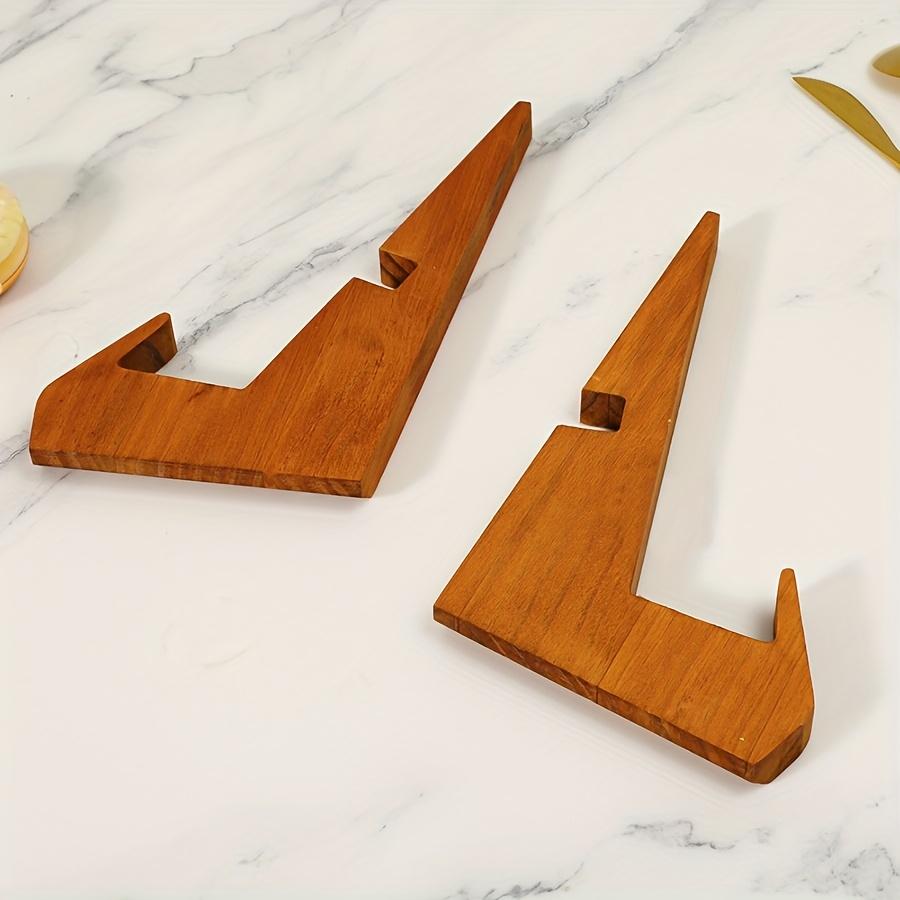 Multifunctional Shelf Cookbook Stand, Wooden Recipe Book Holder, Cook Book Stand for Kitchen Counter, Multifunctional Display