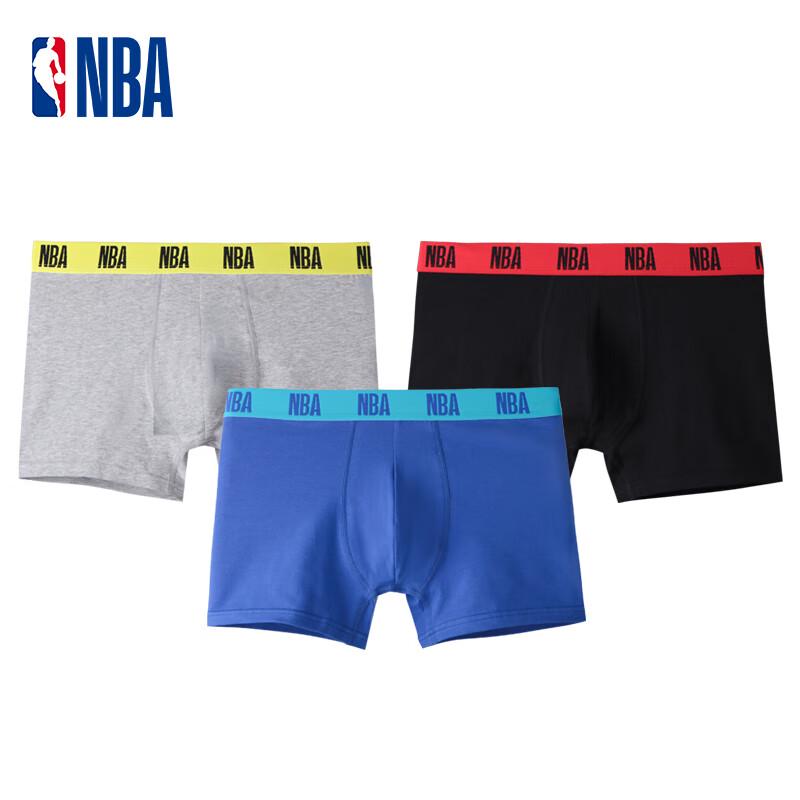

Мужские спортивные хлопковые боксеры-брифы средней посадки NBA - 3 шт. 2XL