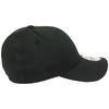 [New Era] Cap for Men and Women, NewEra 39THIRTY, Plain, Hat, Baseball Cap, Stretch, Elastic, Side Logo, Flag Logo, Brand, SM, Black, [Used]