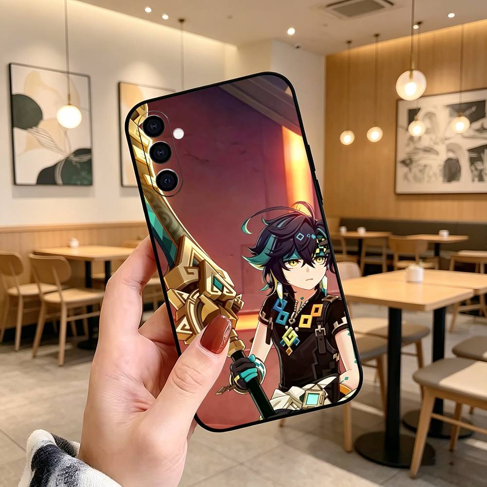 G-Genshin I-Impact Kinich Game Gift Phone Case For Samsung Galaxy A73,A72,A71,A70,A53,A52,A51,Soft Silicone Black Cover