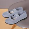 Schuhe Damen Frühling und Herbst Flacher Boden Mom Shoes Lässig Atmungsaktiv Damen Hohl Fliegendes Gewebe