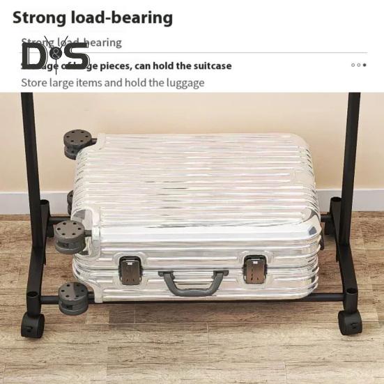 Modernes modulares Lagerregal für Kleiderbügel, stark belastbar, einfach zu montieren, Kleiderbügel mit Doppelstange