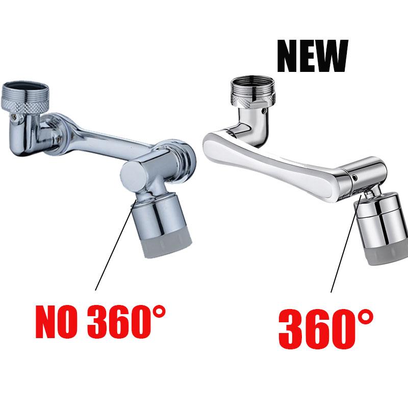 1080° obrotowy kran głowica natryskowa umywalka kran kuchenny Extender Adapter uniwersalna dysza filtra rozpryskowego elastyczne baterie opryskiwacz