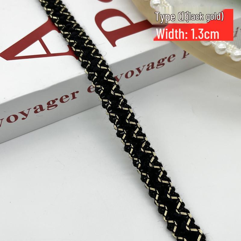 Handmade Gold & Silver Thread Lace: Song Brocade National Style for DIY Clothing, Cuffs, Curtains, and Cushion Decoration.