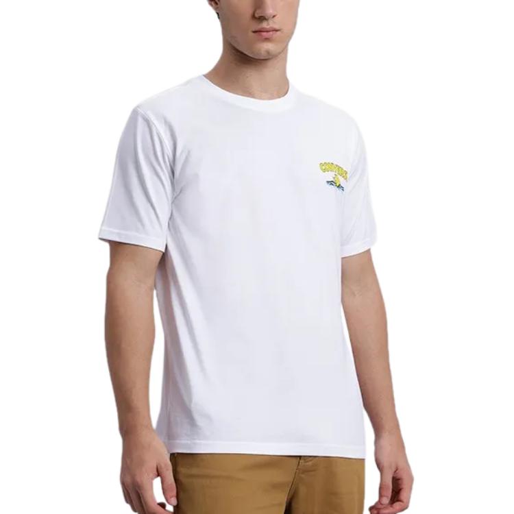 Converse HIGH SUMMER RIVER TOURS T Shirt Men's White 10026675-A02
