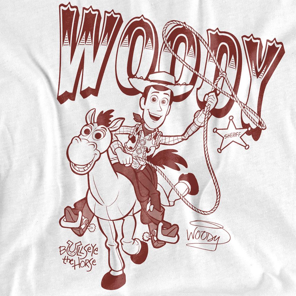 Toy Story Womens/Ladies Ride Woody and Bullseye T-Shirt