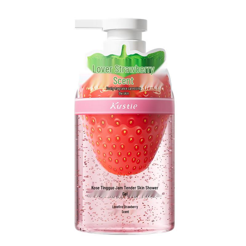 Kustie Milky Peach & Shine Muscat Grape Jam Body Wash Set