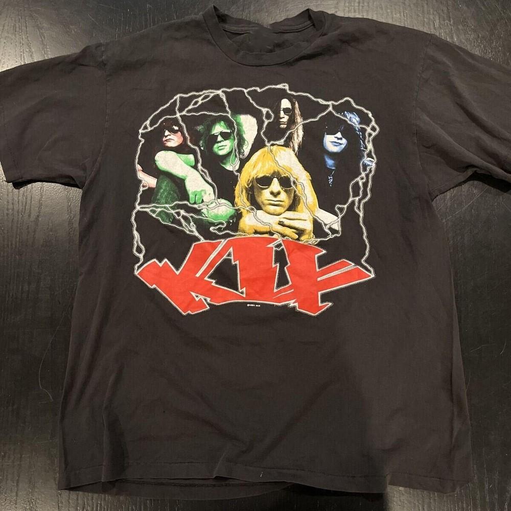 

Vtg KIX Band Short Sleeve Heavy Cotton Black All Size T Shirt For Men BT025 Unisex T-Shirt XXXXL