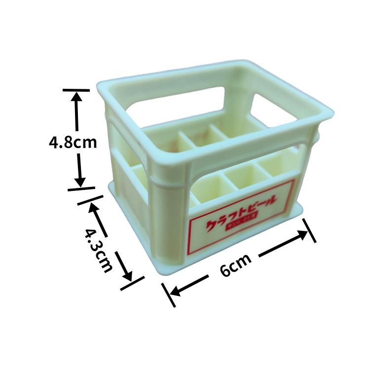 Doll House Miniature Beer Basket, Handmade Food And Play House Toy Simulation Beverage Basket Ornament