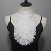 Ruffle Lace Jabot False Collar Steampunk Victorians Colonial Neck Collar Necktie