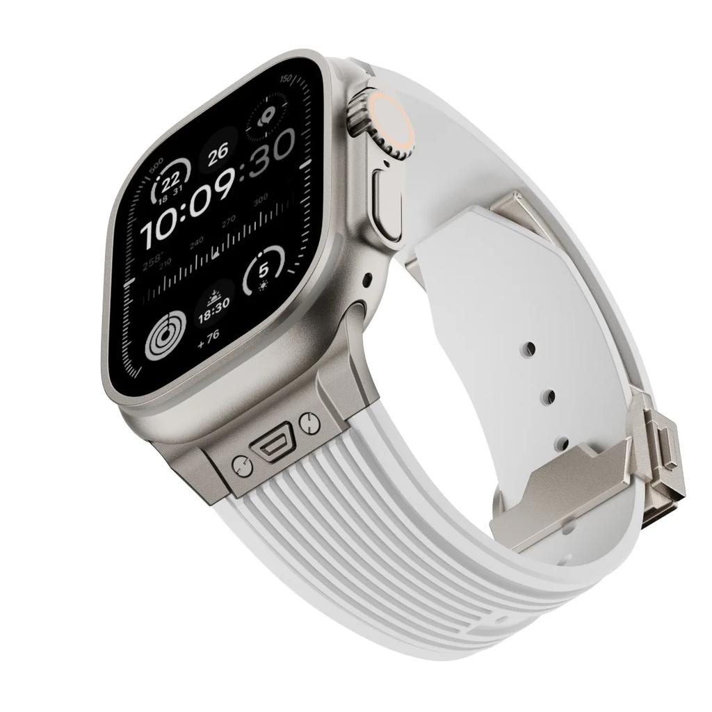 Liquid Silicone Strap for Apple Watch Ultra 3/2 Strap 49mm Sports Wristband iWatch Series 11 10 9 8 7 6 5 SE 45mm 44mm 46mm Belt