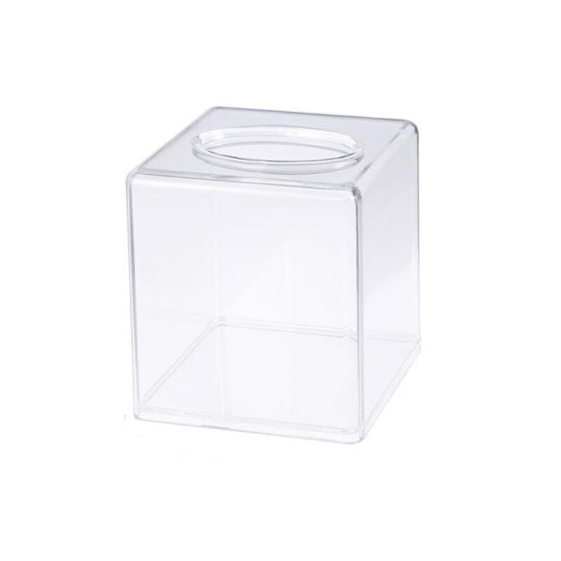 Acrylic Tissue & Towel Storage Box - Creative, Transparent Pull-out Design for Living Room
