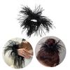 Ostrich Feather Hair Scrunchie Feather Hair Tie Hair Rope Headpieces for Women