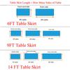 Table Cloth Polyester Rectangle Table Skirt Sparkle Party Wedding Christams Banquet Baby Shower Birthday Cake Table Decoration