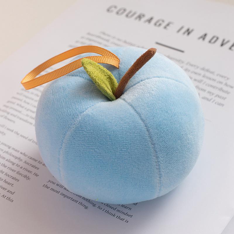 Dopamine Apple Plush Toy Pendant - Red, Green & Peace Apple for Creative Christmas Gift (Logo Customizable)