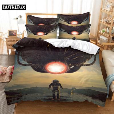 3D Digital Printing Fashion Design Queen Size Cartoon Bedding Duvet Cover Set