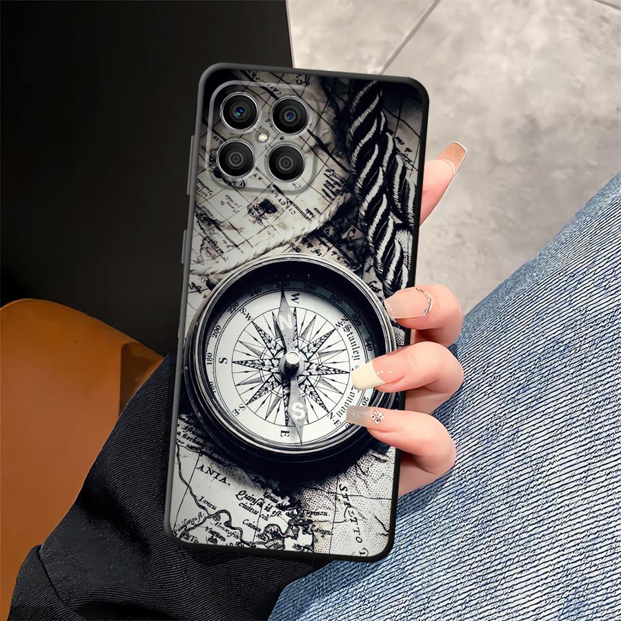 Retro Map Table Funda Phone Cover Case for Honor 90 Magic5Lite X7 X8 8X 70 X9a 200 400 Lite X6 X5b