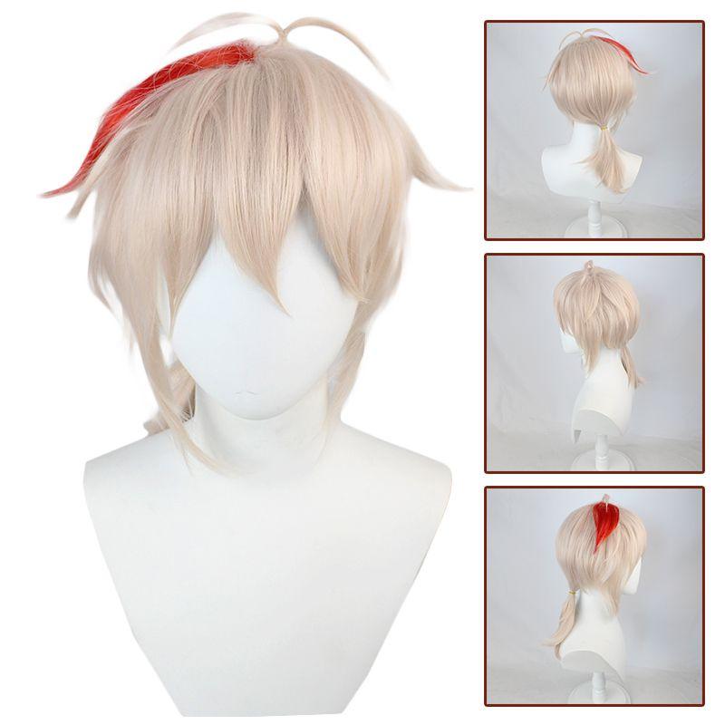 Kazuha Wig 45cm Vibrant And Stylish Game Inspired Hair For Cosplay And Fashion